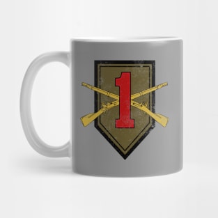 1st Infantry Division (distressed) Mug